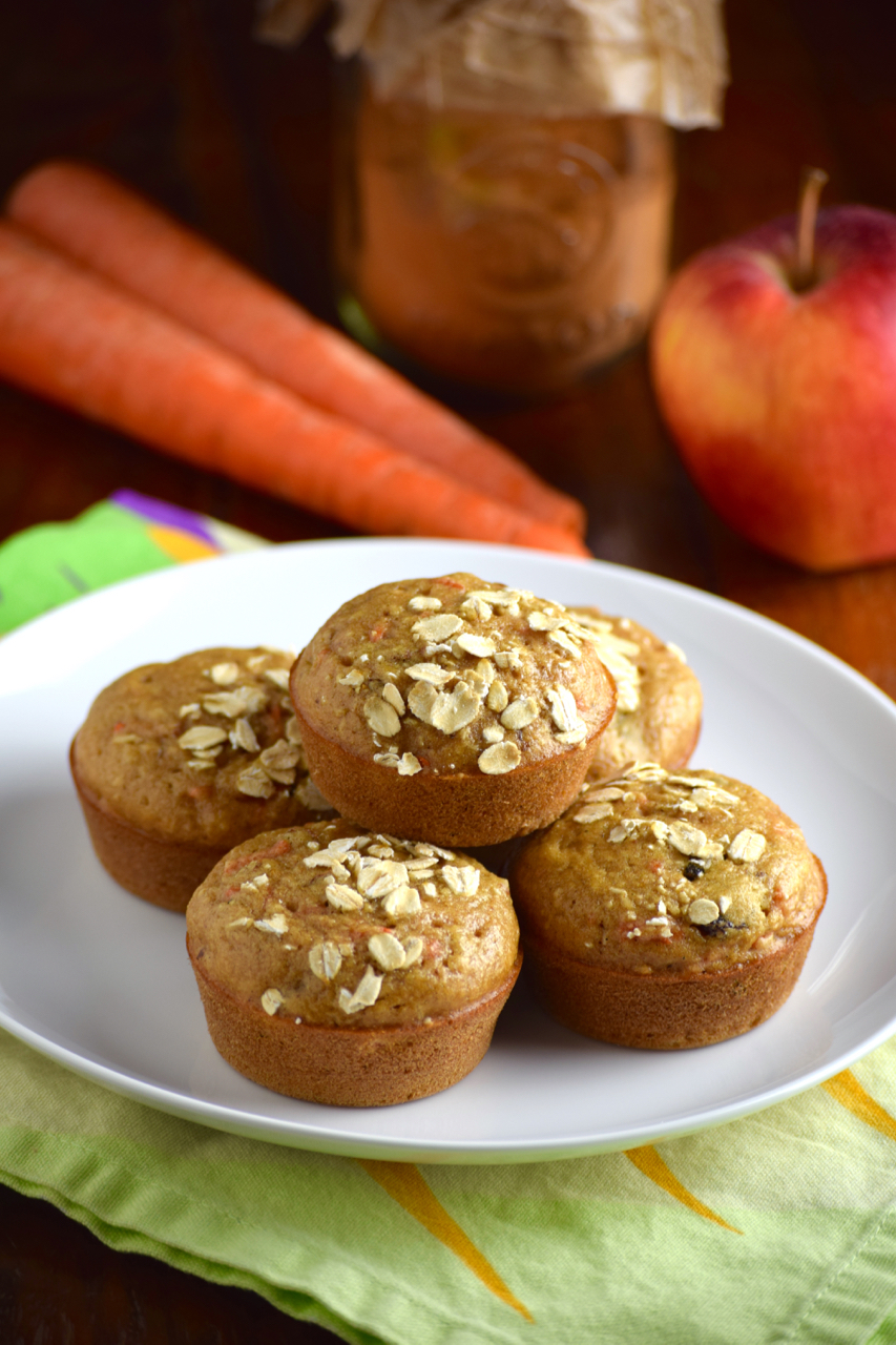 gluten-free carrot cake muffins title shot